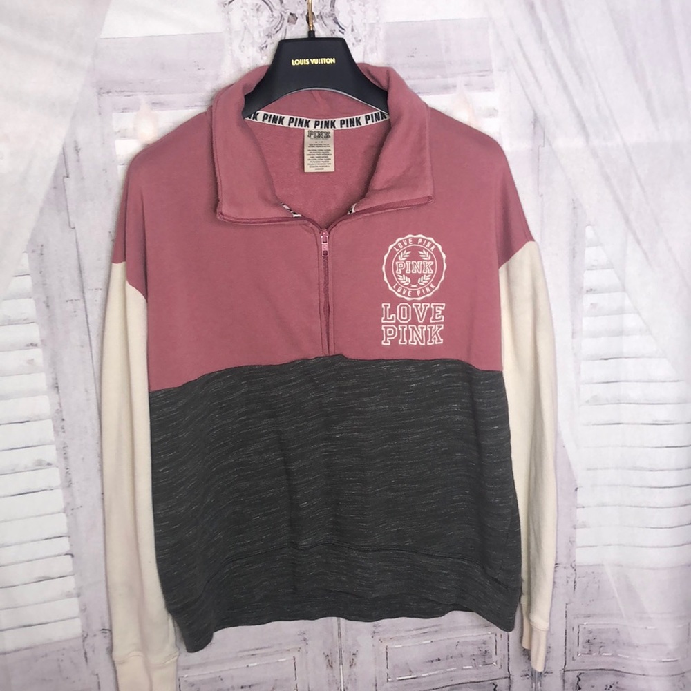 Pink love zip up jacket